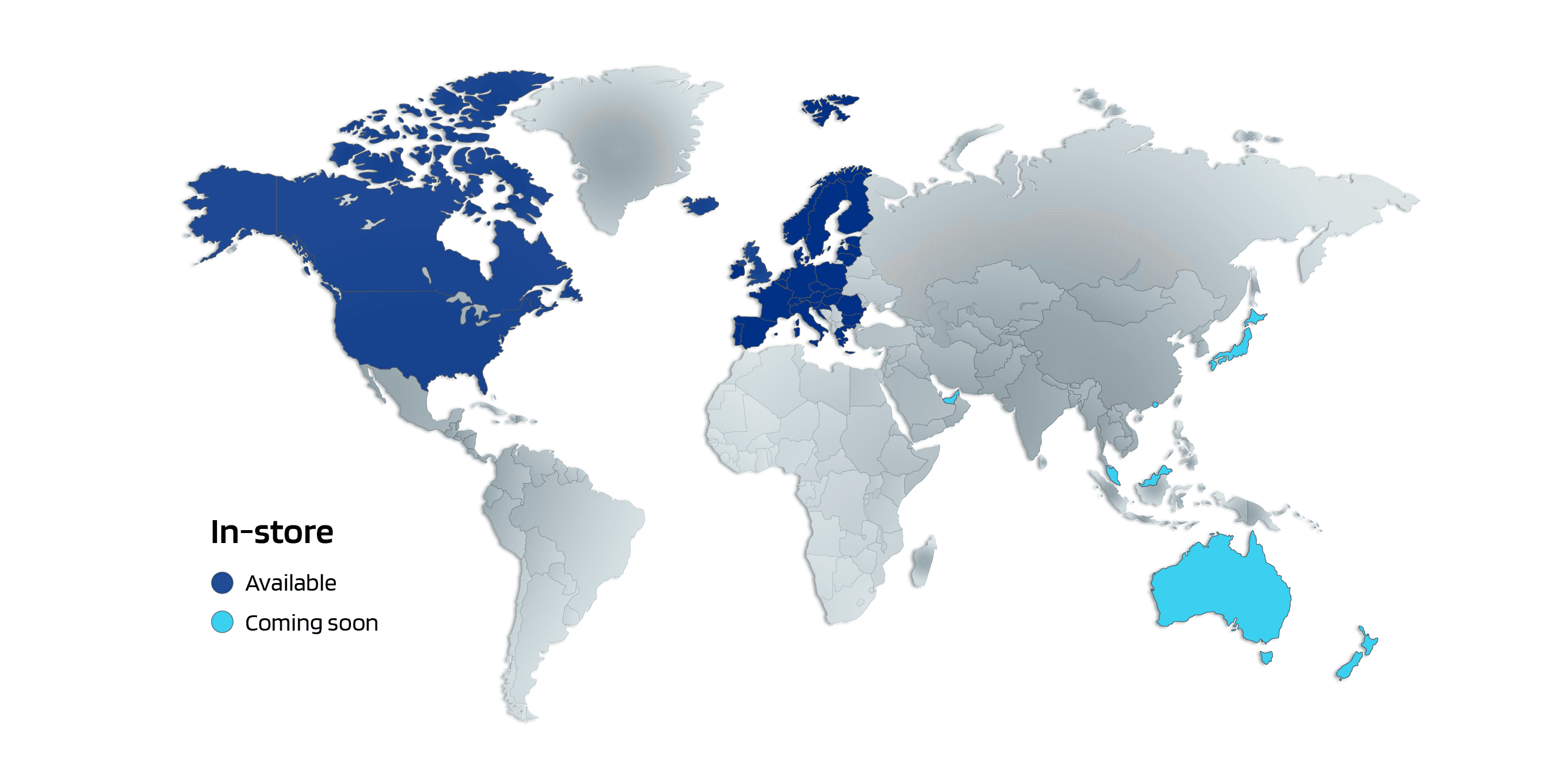 Global in-store map