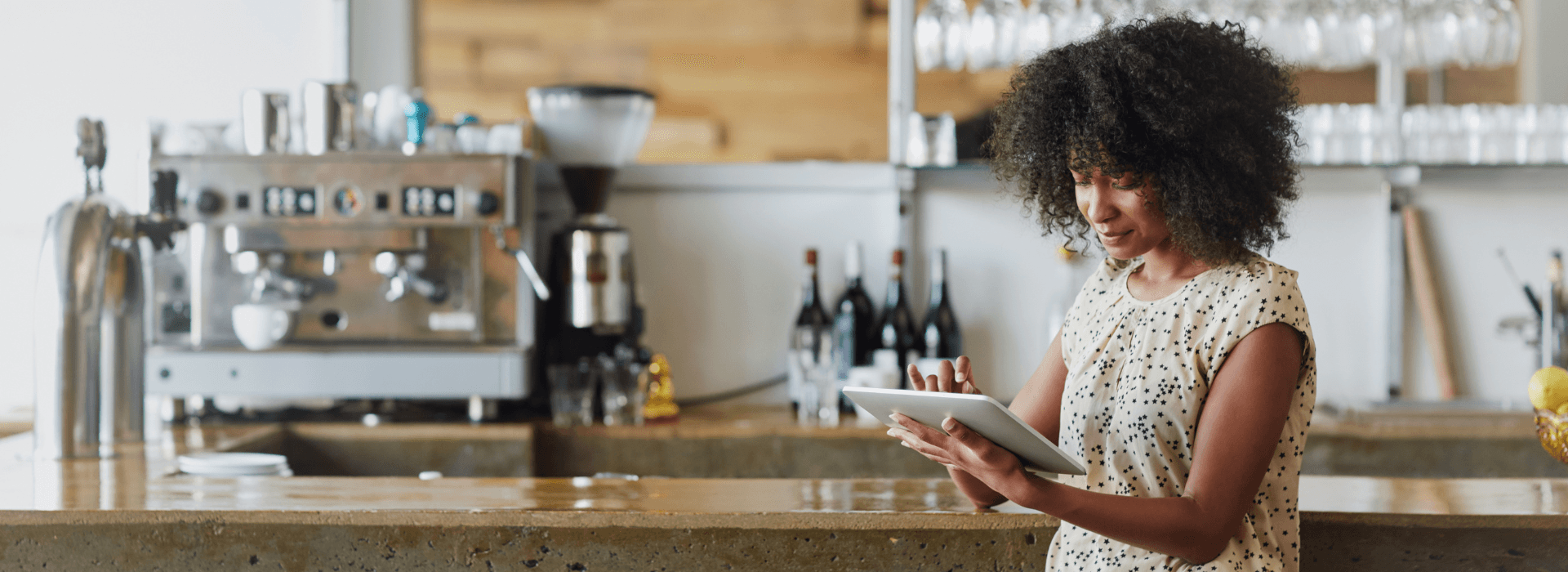 Woman on tablet img