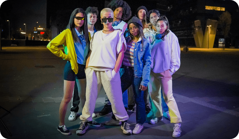 Group of teenagers