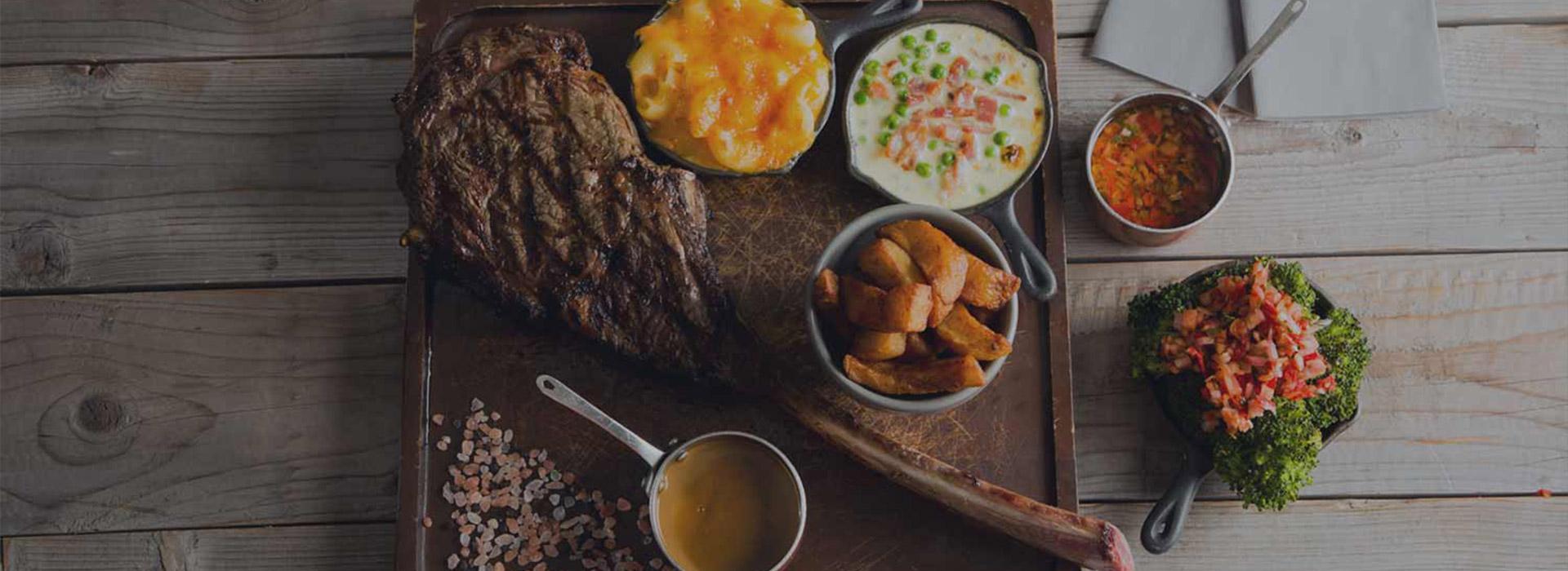 Steakhouse food